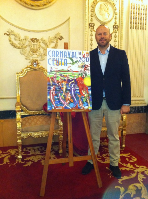El subdirector general de Festejos ha presentado el cartel del Carnaval de Ceuta 2013