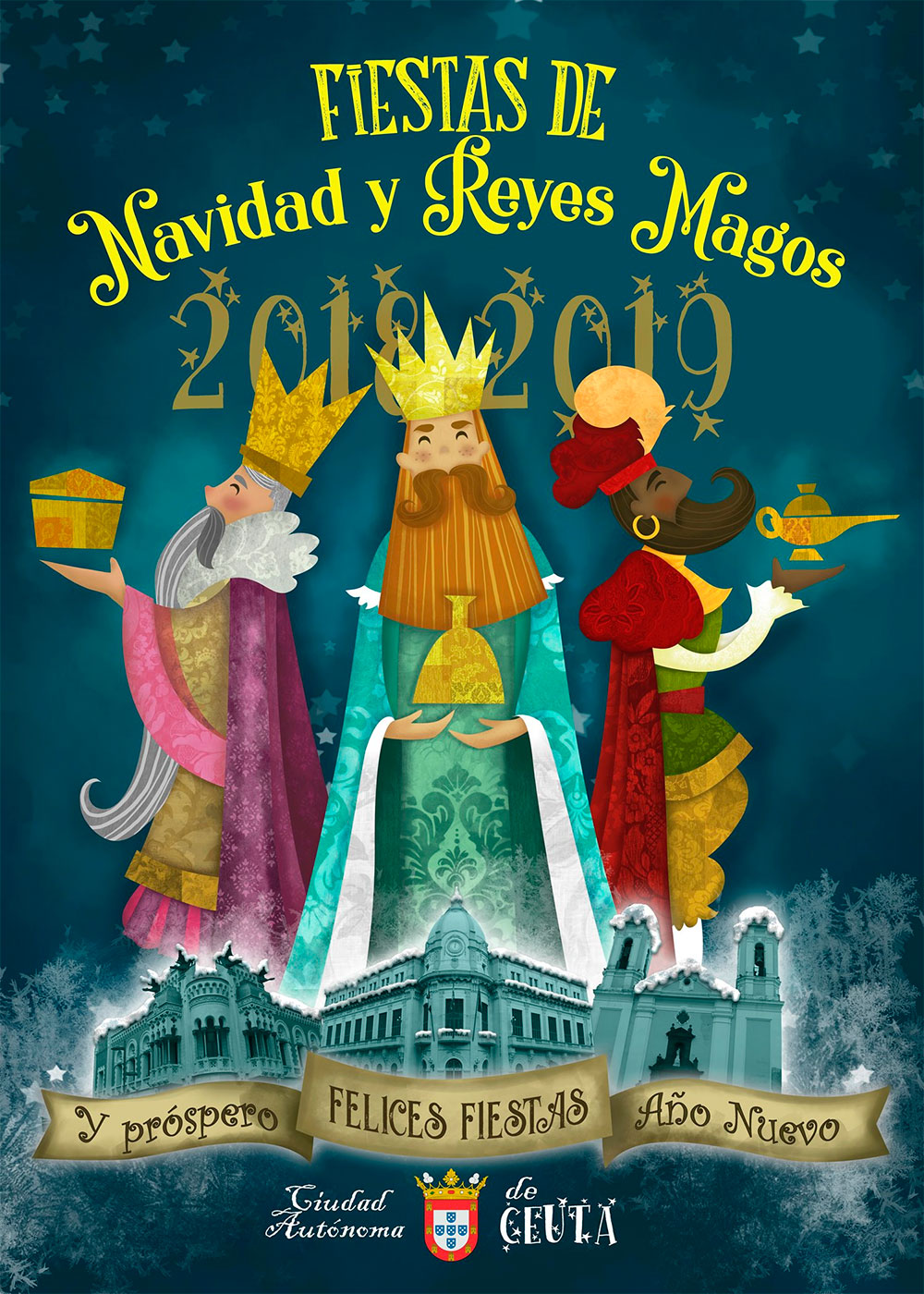 Cartel anunciador de la Navidad ​